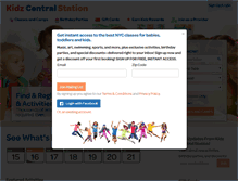 Tablet Screenshot of kidzcentralstation.com